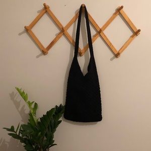 The Sak Woven Black Handbag